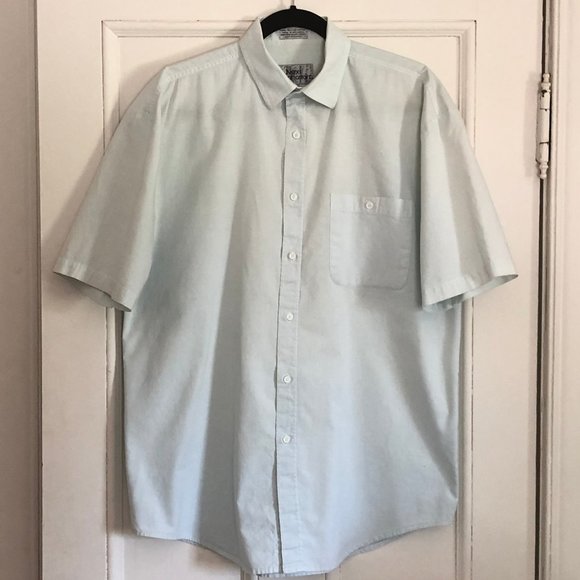 2 Geoffrey Hayes Short Sleeve Dress Shirts Sz 15.5 - Picture 6 of 7